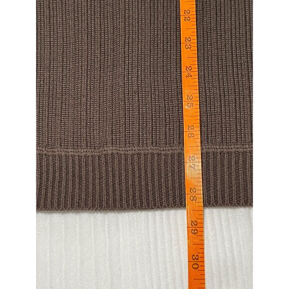 Men's Vintage Brown Eddie Bauer Henley Sweater - Large - Like New - Picture 5 of 7